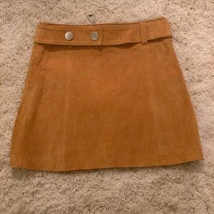 ZARAWOMAN mini tan skirt